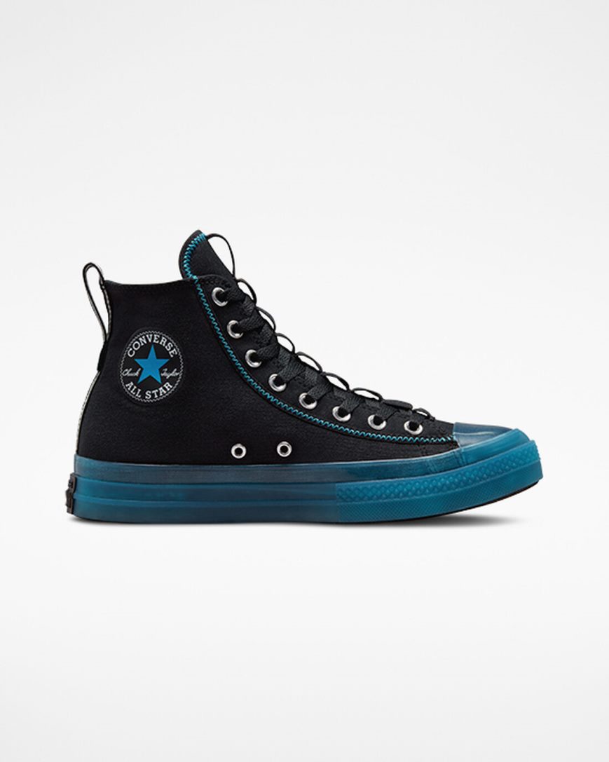 Men\'s Converse Chuck Taylor All Star CX Explore High Top Shoes Black / Blue / White | AU 48690W